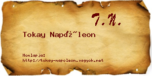 Tokay Napóleon névjegykártya